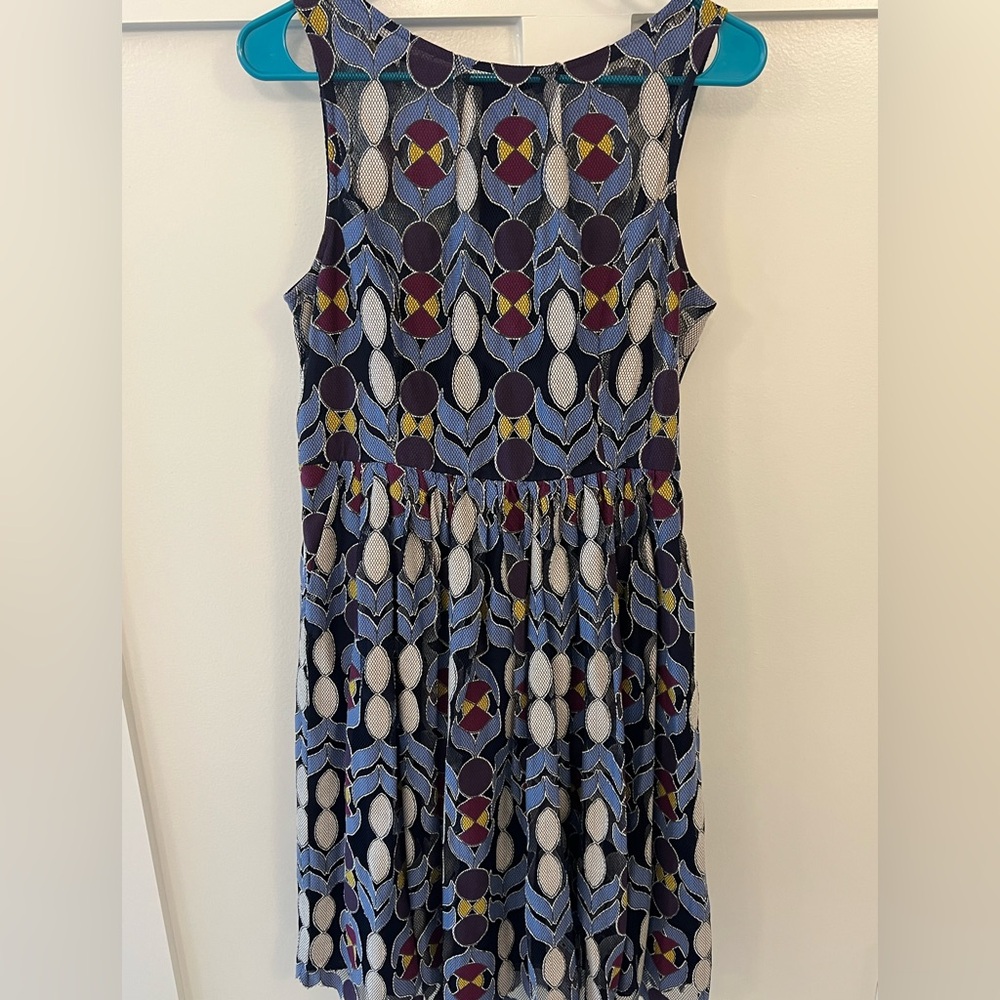 Maeve Sleeveless Patterned Blue & Navy Women's Dress